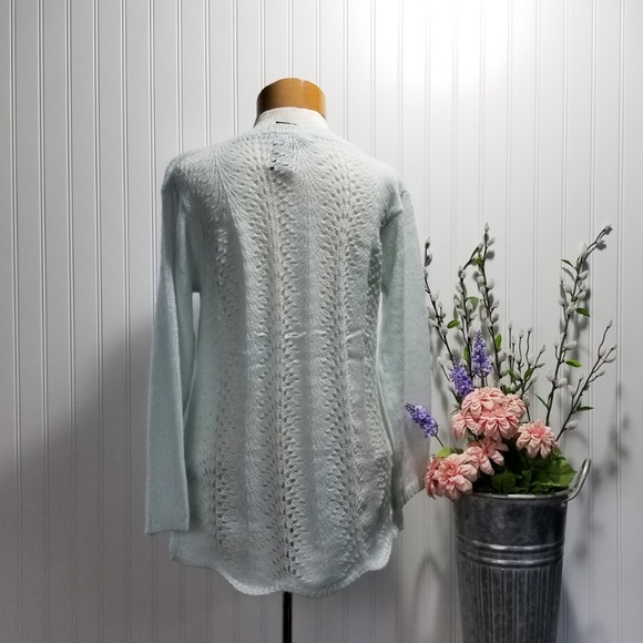 [premise studio] mint open knit sweater - Picture 3 of 5